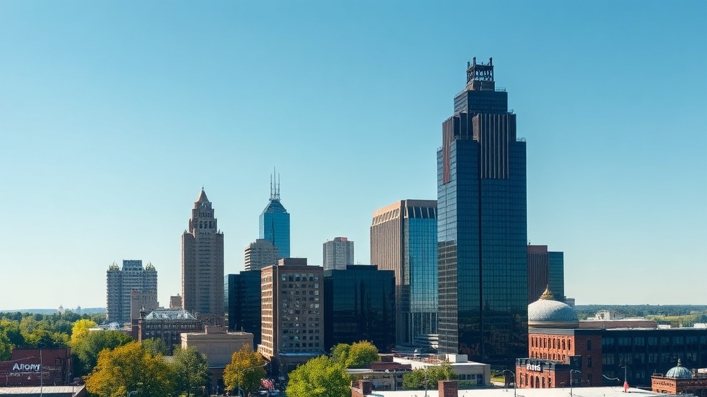 Akron commercial district